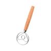 Dough Mixer Stainless Steel Dough Whisk with Wooden Handle Easy-to-clean Bread Whisk for Home Kitchen