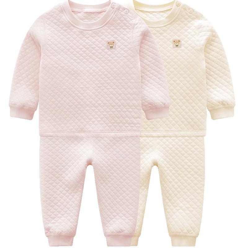 Labi Baby Quilted Thermal Underwear Set for Autumn/Winter