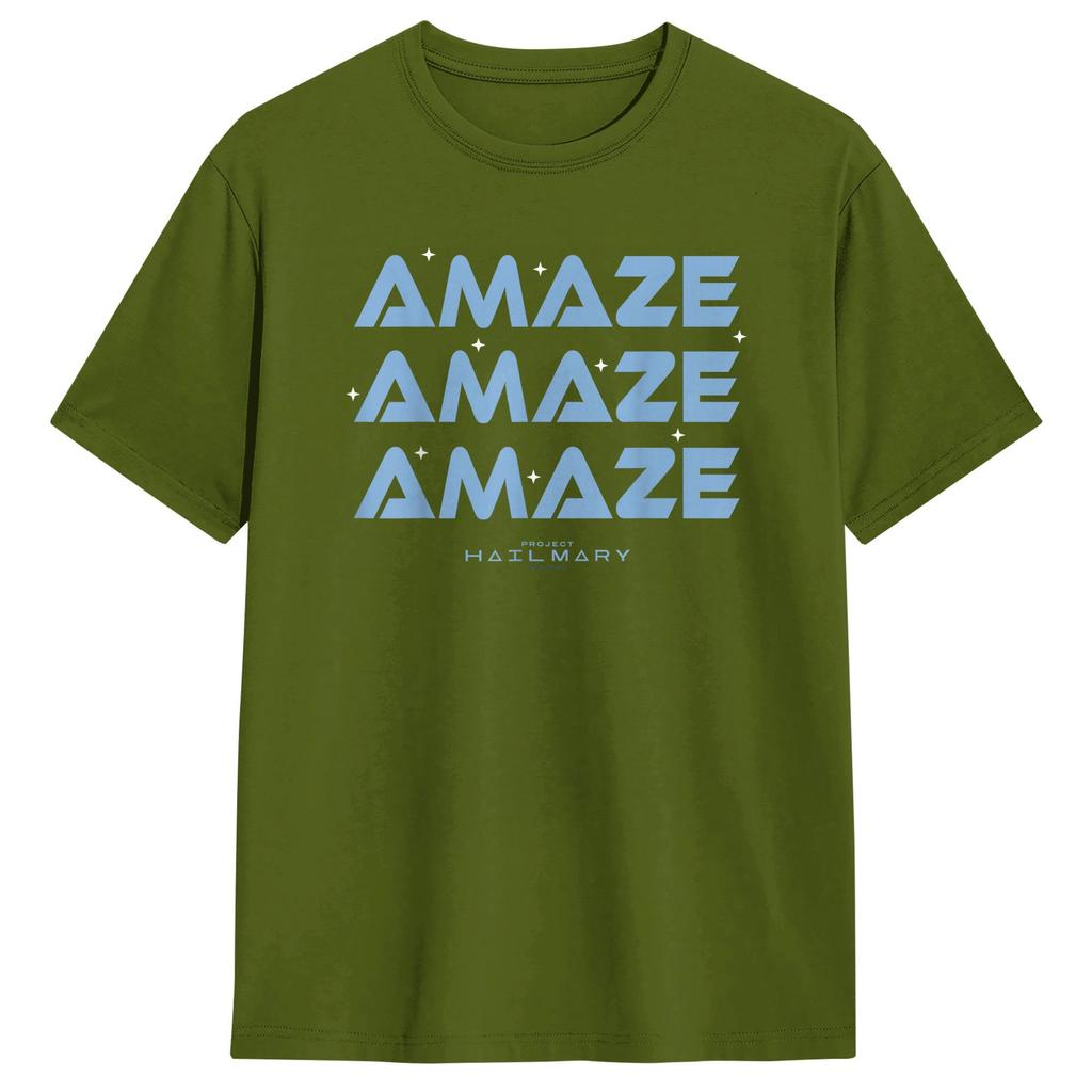 Project Hail Mary Amaze Repeat Typography TShirt Summer Fashion TShirts Unisex 100 CottonClothing ShortSleeve Y2K Casual Tops