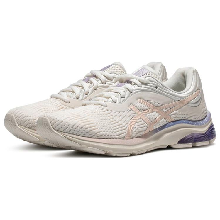 Asics Gel-Pulse 11 Ткань Синтетическая кожа Низкий верх Кроссовки для бега Женские Кроссовки Коричневые Розовые 1012B138-201