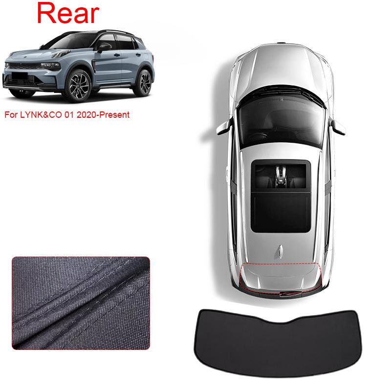 Car Black Window Privacy Sunshade For LYNK&CO 01 2020-Present Anti-UV Heat Insulation Protect Cover Auto Interior Accessory