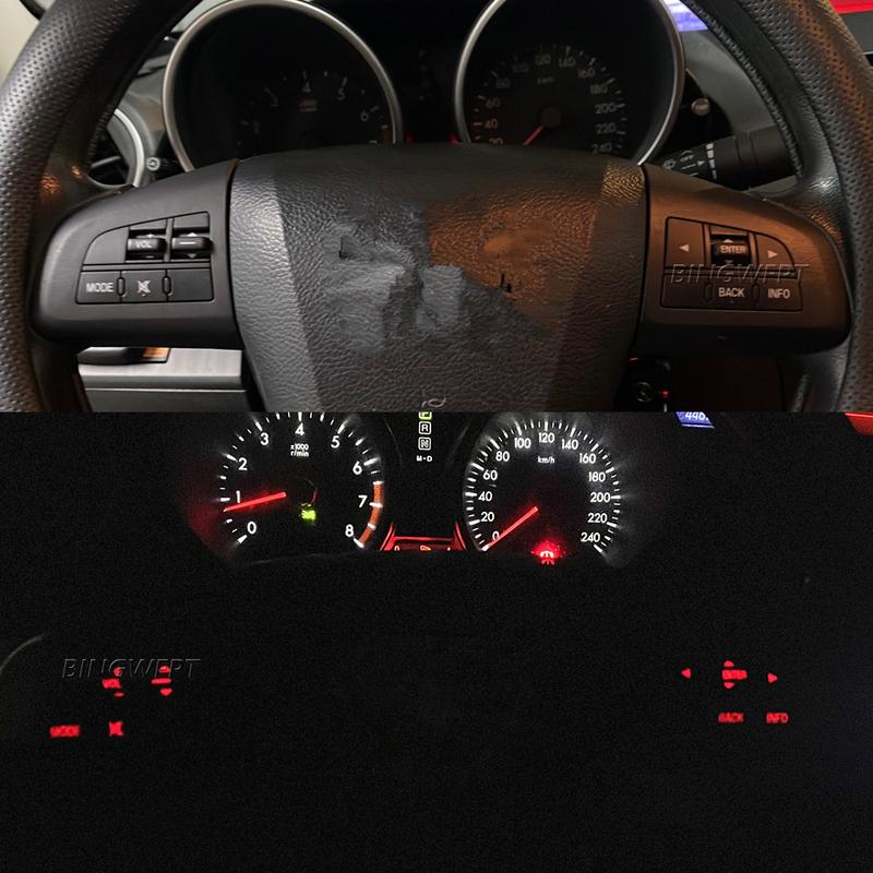 Для Mazda 3/5 CX7 BL 2008 2009 2010 2011 2012 2013 Высококачественный руль Кнопка переключения BT-аудио и круиз-контроля Стайлинг автомобиля