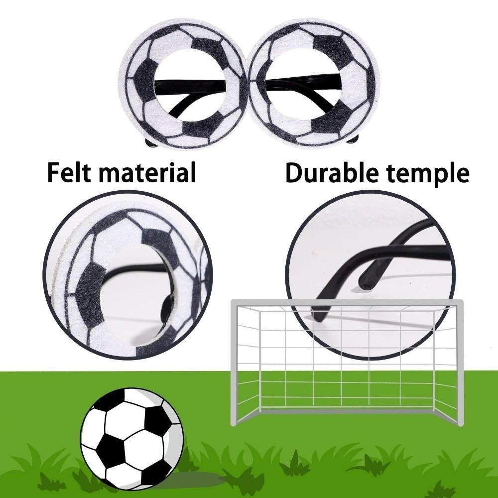 Plastic Temple Arms Soccer Ball Glasses Soft Felt Novelty Party Glasses Football Carnival
