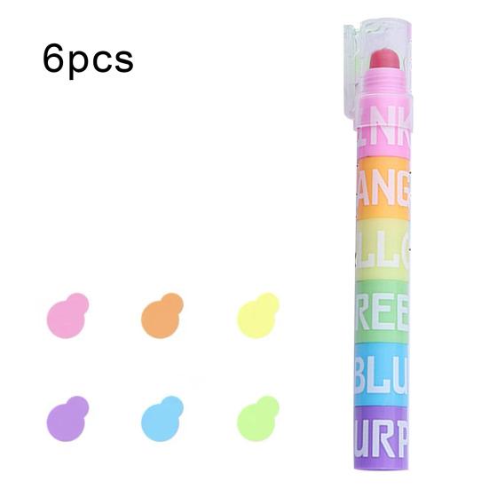 Marker Pen Round Tip Colors DIY Quick-Drying Crayons for 6 Albums Drawing And