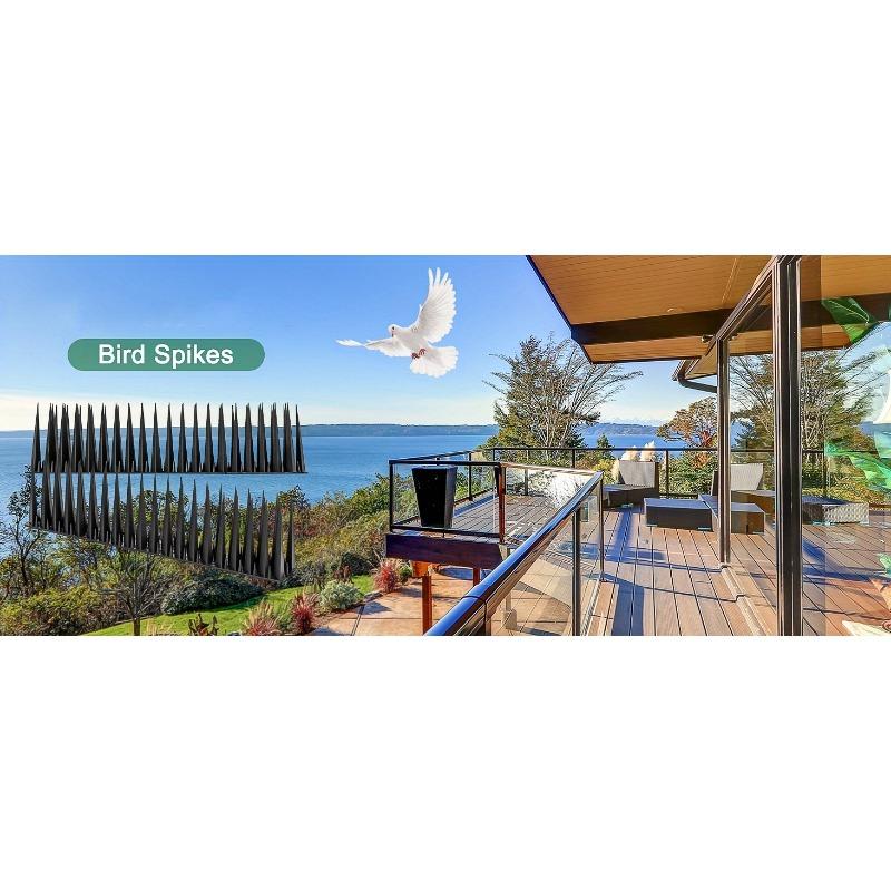 1pcs, Defender Spikes, Cat And Bird Deterrent - Outdoor Pest Defender To Keep Off Pigeon, Squirrel, Woodpecker & More.