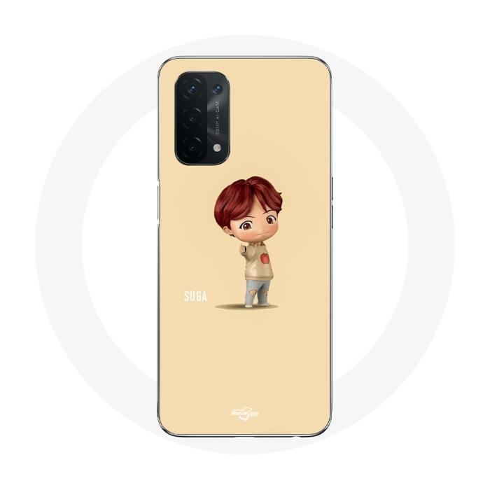Case for Oppo A54 5G BTS TinyTAN Animation Suga