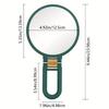 Увеличительное ручное зеркало, складное дорожное ручное зеркало, двухстороннее зеркало для макияжа с 30-кратным увеличением