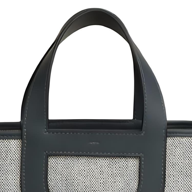 HERMES In The Loop Canvas With Swift Calfskin Basket Bag Pig Nose Bucket Bag Handbag Women's Dark Green & Beige Gray H085690CKAG