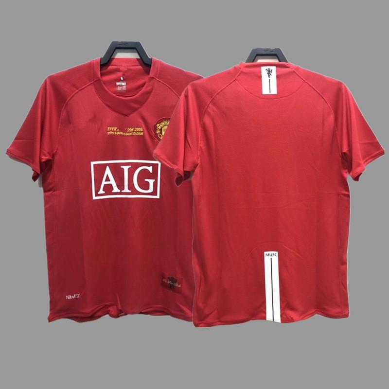 Retro Football Jersey Vintage Soccer Shirt Short Sleeve Sport Tee Unisex Adult Fall Winter