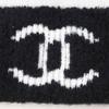 Pristine CHANEL gloves COCO Mark Bicolor Black White wool Women Used