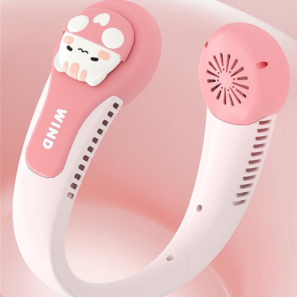 3000 мАч Подвесной шейный вентилятор Портативный безлопастной вентилятор Персональный носимый безлистный вентилятор с шейным ремешком Перезаряжаемый USB-вентилятор Мини-ожерелье Вентилятор