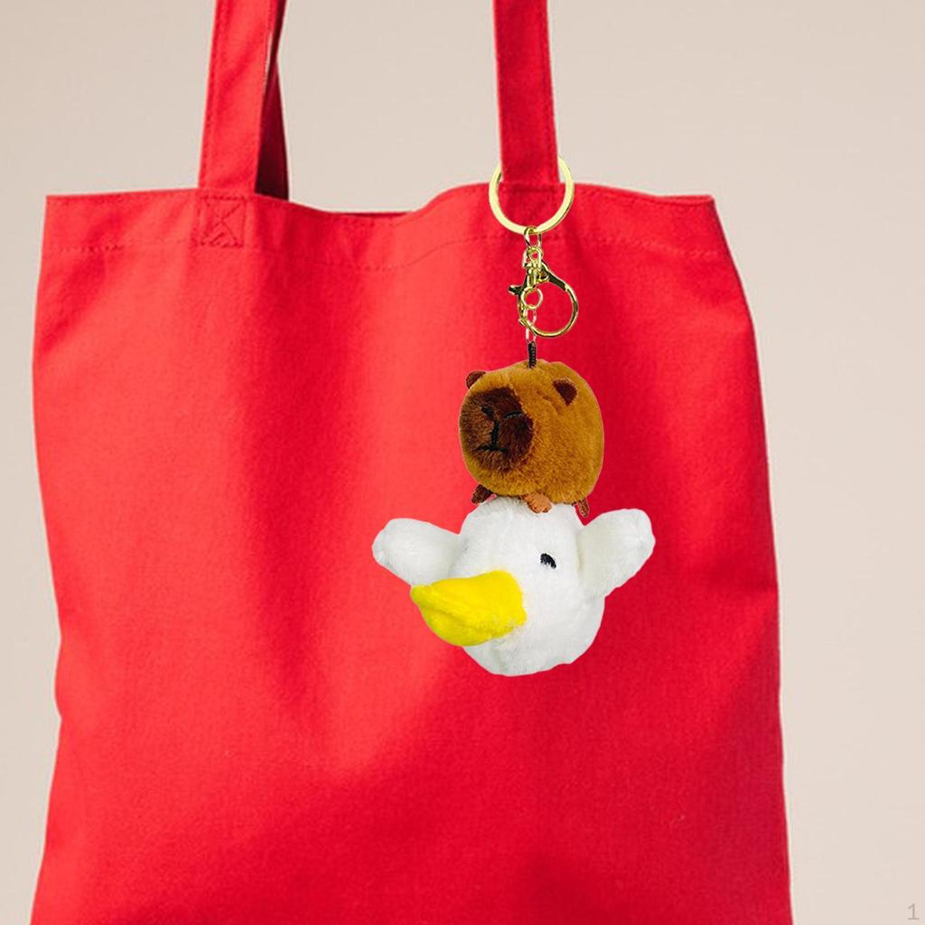 Capybara Plush Keychain Pendant Portable Cute Stuffed Animals