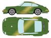 Макет VISION Singer 911 Coupe в цвете Kauai Green Metallic 1/43 (964) (Готовая модель)