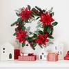 Premium Artificial Christmas Wreath With Red Berries Floral Accents Door Window Tree Decor
