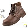 Latest Design Winter Plush Safety Boots Men Waterproof Steel Toe Indestructible Shoes Anti Smashing Puncture Proof Male Footwear