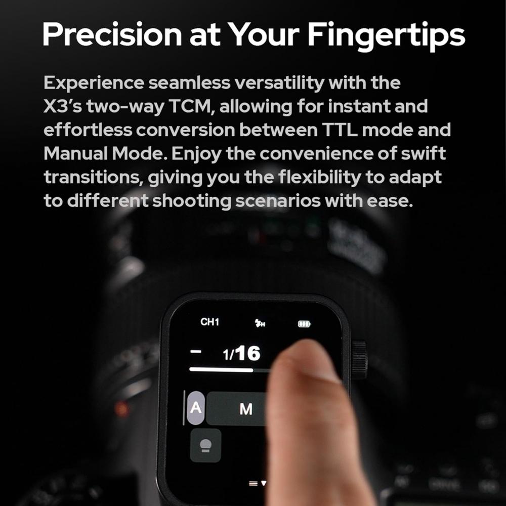 Godox Беспроводной триггер вспышки TTL для камеры Sony X3-S, передатчик вспышки с сенсорным экраном OLED, встроенный литий-ионный аккумулятор, поддержка быстрой зарядки, совместимость с GODOX