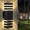 Wall Light Up Down LED Outdoor Wall Lamp Replaceable Bulb Porch Light Waterproof Exterior Sconce Light for Balcony Garden Stair
