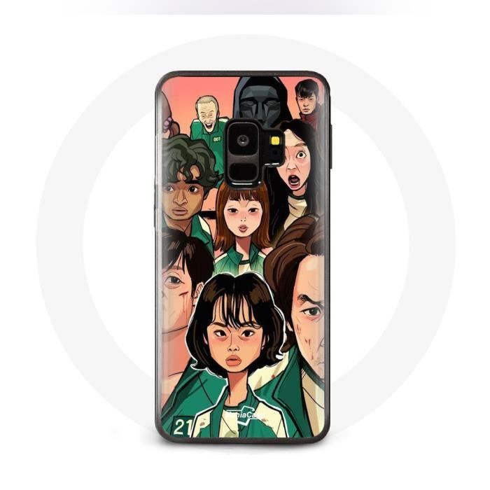 Case for Samsung S9 Plus Squid Game Poster Characters Fanart