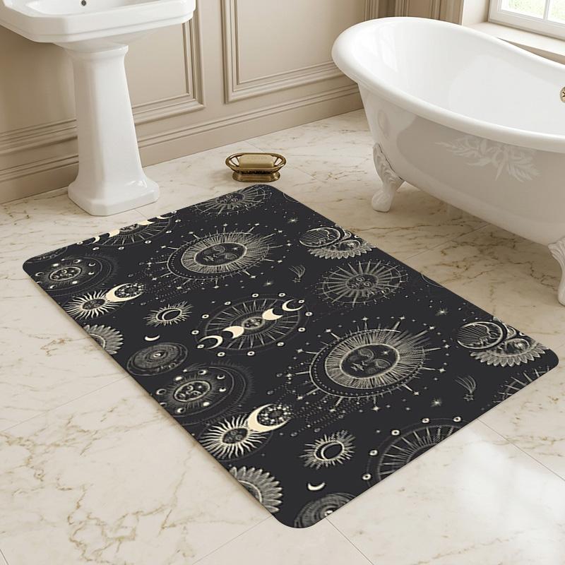 Celestial Patterns Living Room Nonslip Area Rug Soft Carpet For Bedroom Game Playroom Sofa Office Home Decor Doormat Christmas Gift C930863