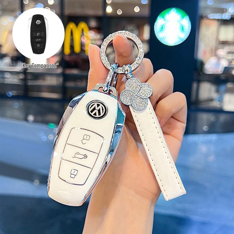 Чехол для ключа для Volkswagen Touareg 2021 года - Подходит для импортных моделей 2017-2021 годов