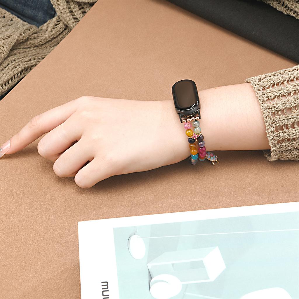 For Xiaomi Smart Band 9/8 Watch Strap Beaded Bracelet Wrist Band