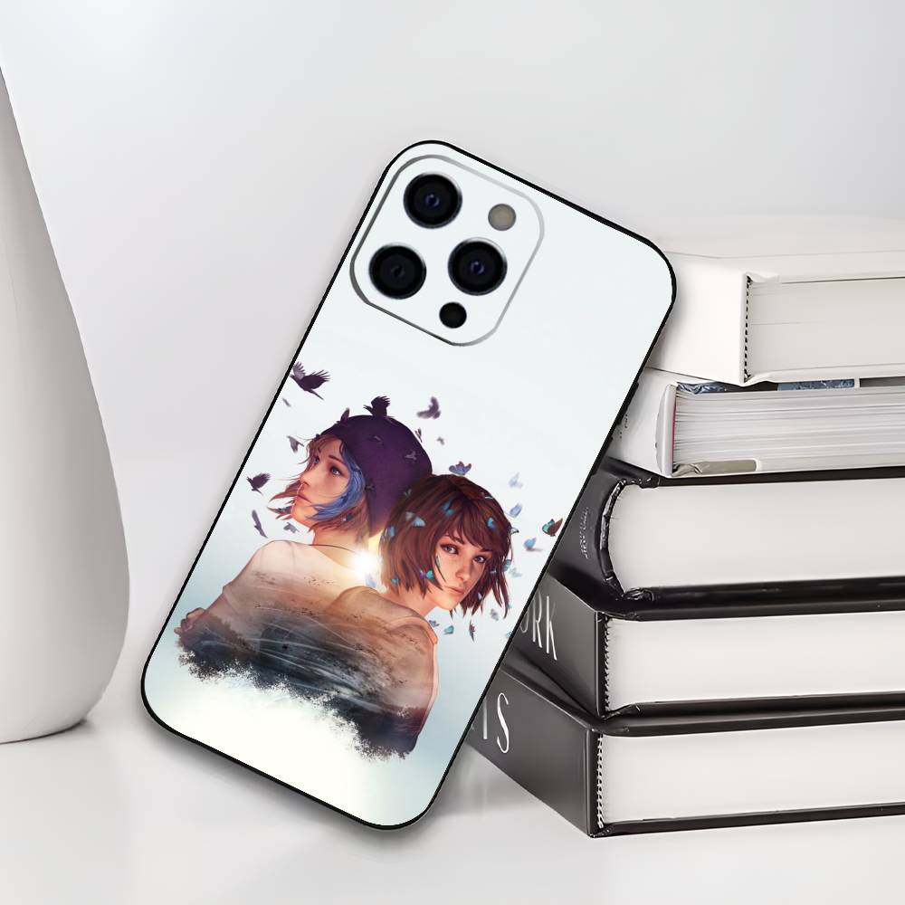 L-Life Is Strange Blue-Game Phone Case For iPhone 17,16,15,14,13,12,11 Plus,Pro Max,XS,Soft Silicone Black Cover