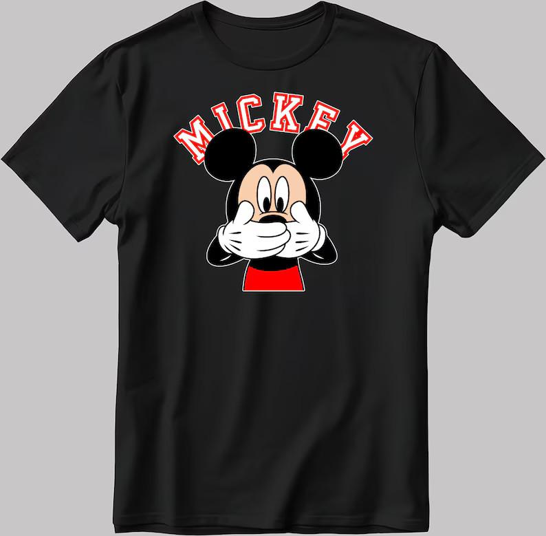 Mickey Mouse Black T Shirt With Unisex Style Best Gift