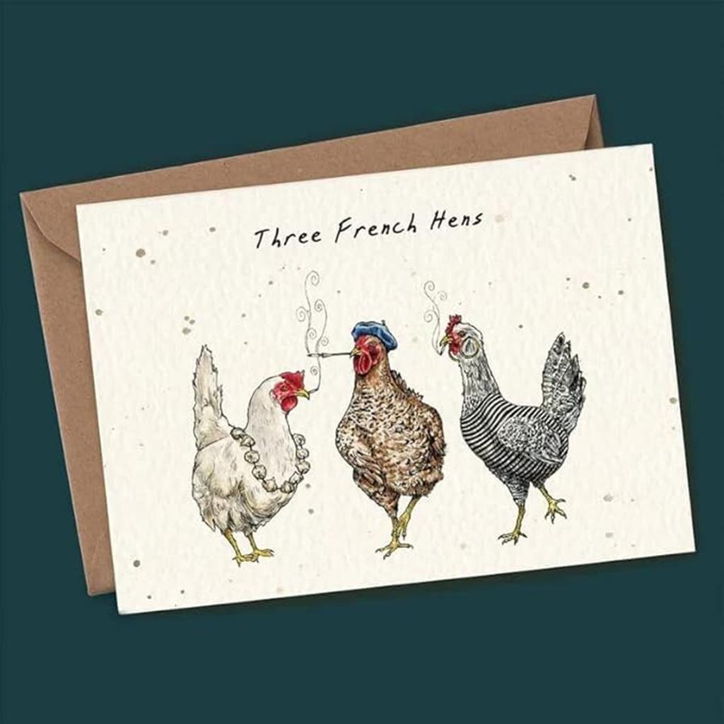 Twelve Days Of Christmas Card Set,12 Pcs Quirky Funny Christmas Cards Card With Your Custom Message And Envelopes, Christmas Countdown Gift Card Set