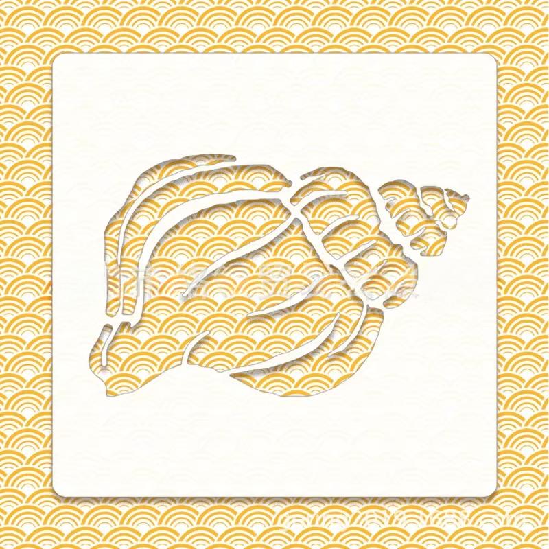 1 шт. 13*13 см белый ПЭТ морские животные серии полые трафареты скрапбукинг настенный плакат граффити аэрозольная краска картина раскрашивание формы