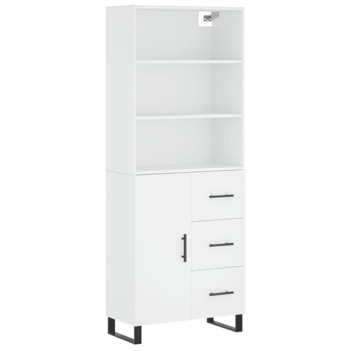 VidaXL Highboard White 69.5x34x180 Cm Engineered Wood 3189469