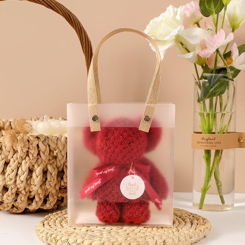 Полотенце в клетку с ананасом и медведем с ручным подарком на мероприятие, большая сумка, свадебный подарок для подружки невесты