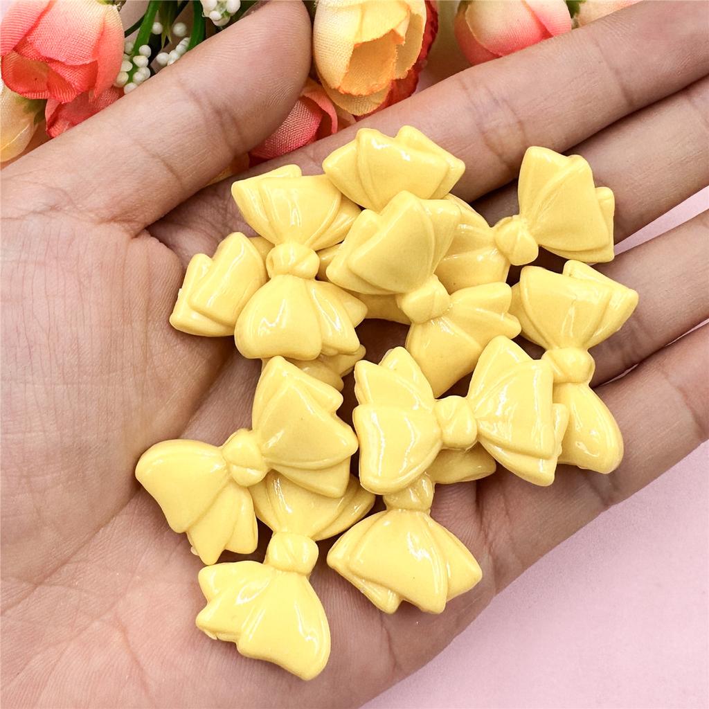 Свободные бусины 30 шт. для изготовления браслетов с бантом 19,2*29,2 мм, материал ручной работы, акрил, DIY ювелирные аксессуары, модные аксессуары