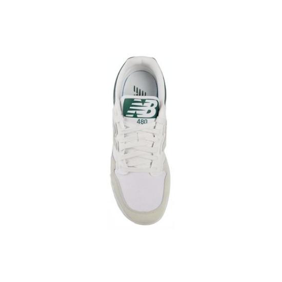 New Balance 480 Низкие Бело-Серые Ночной Дозор Зеленый - BB480LKD
