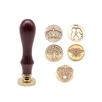 Штамп для восковой печати в стиле ретро для оформления открыток приглашений