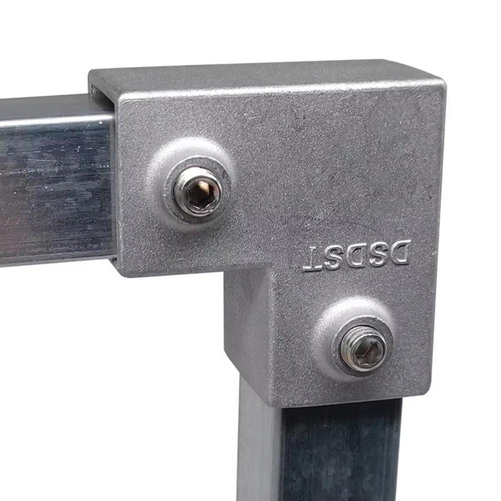 Аксессуары для соединителей Квадратная труба Труба из алюминиевого сплава Фиксированное соединение Стойка Тройник Квадратный