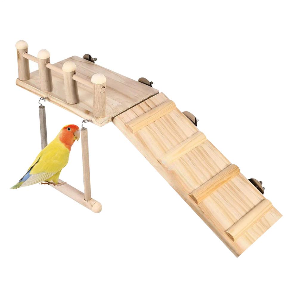 Игровая площадка для птиц попугаев жердочка клетка для неразлучников лестница качели игрушки для ара кореллы дерево попугай игры тренировки