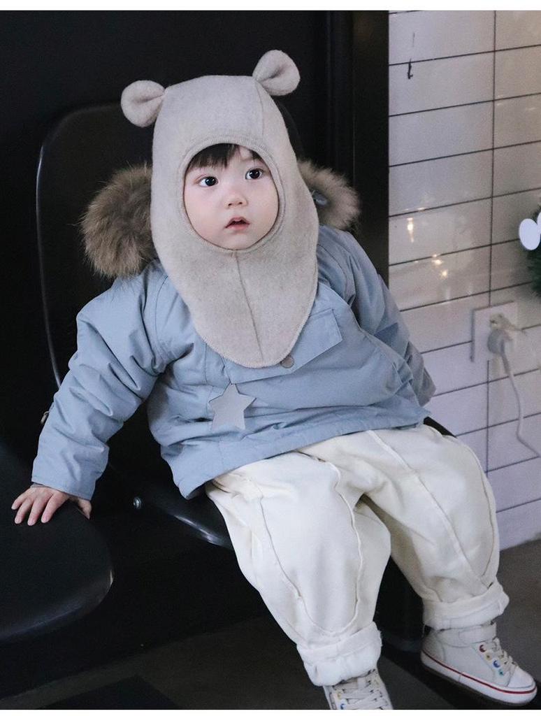 Модная детская шапка с защитой ушей на осень/зиму 2025 года