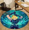 Final Fantasy Pattern Round Rug, Indoor/Outdoor Mat, for Picnic, Gameroom, Bedroom, Office, Living Room, Home Decor Carpet, Birthday Gift