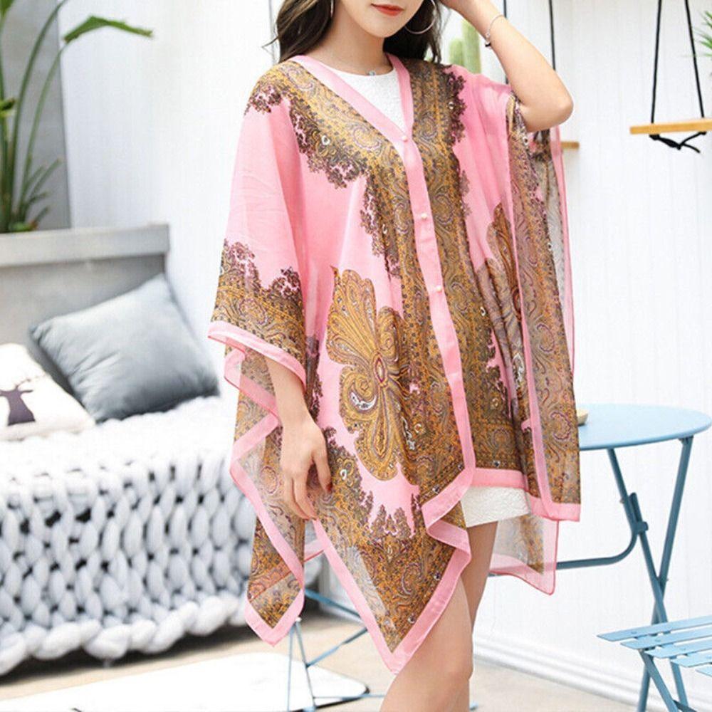 One Size Shawl Scarf Chiffon Poncho Fashion Beach Cover Up Women