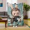 1PC Pop Cartoon Actor Elf Pattern Soft Throw Thin Blanket Gifts for Couch Bed Car Home Camping For Cartoon Lovers All Season Use
