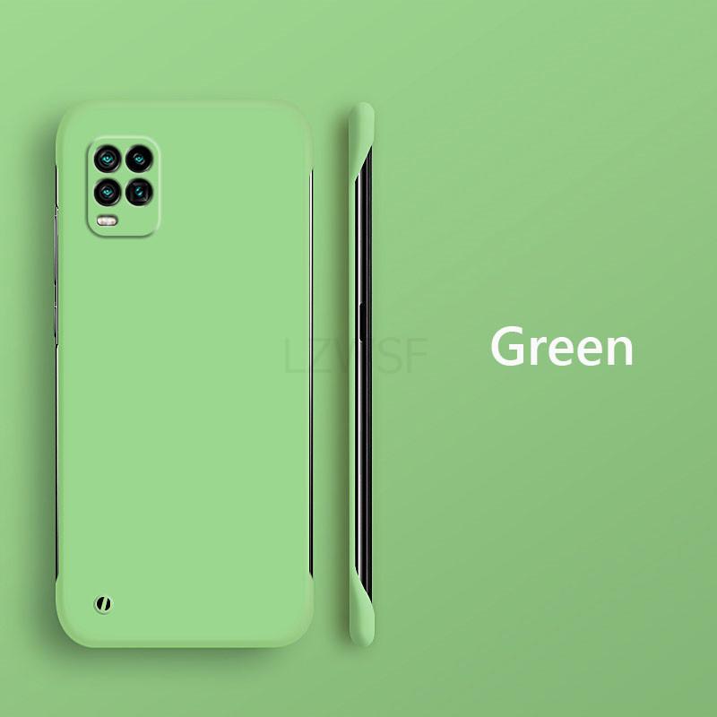 Candy Color Frameless Slim Skin Matte Hard PC Back Cover Case On For Xiaomi Mi 10 Lite Mi10Lite Youth G ShockProof Fundas Coque