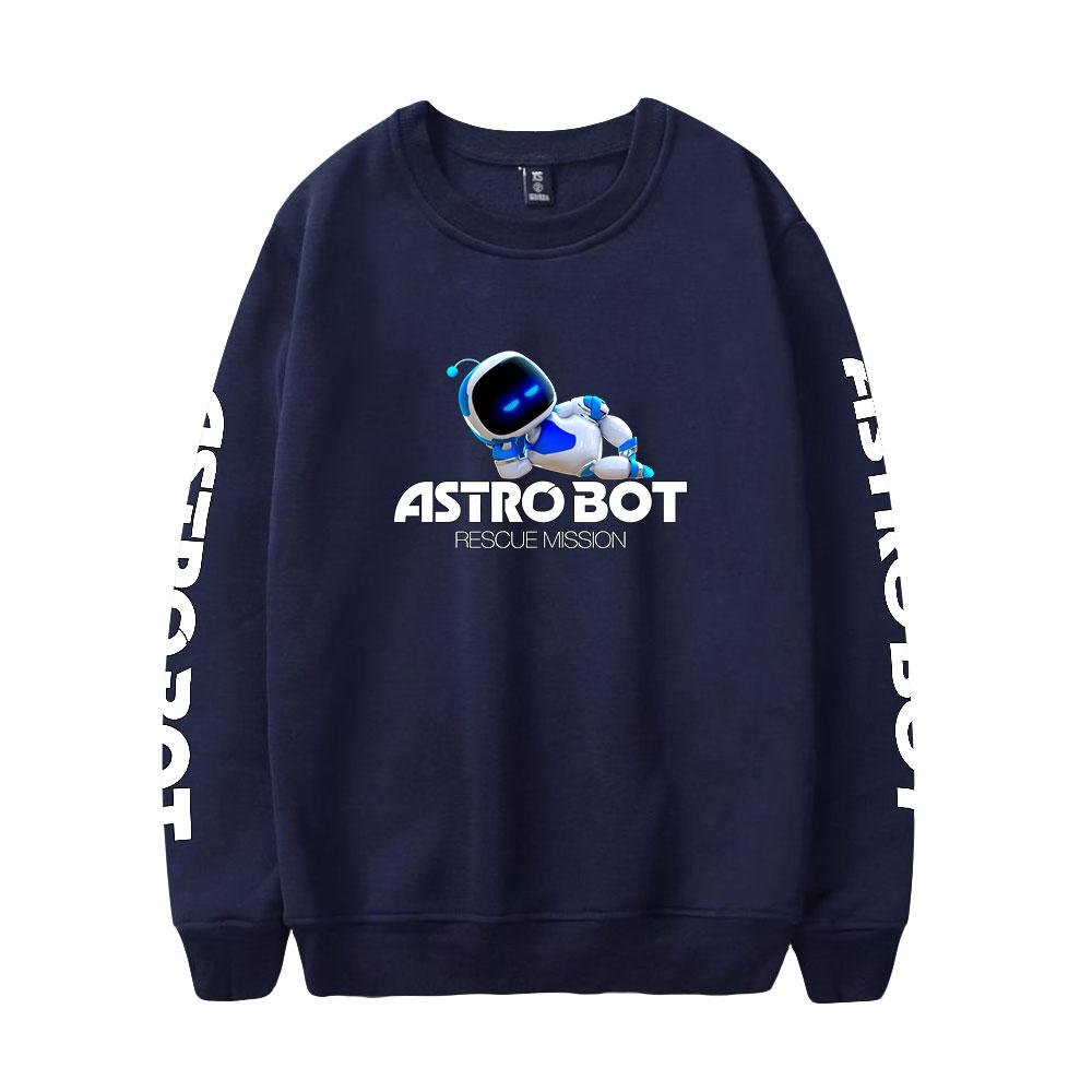 Женские Мужские Худи с Принтом Astro Bot Свитшоты с Капюшоном Круглый Вырез Мужской Пуловер Мужская Одежда Уличная Одежда Спортивный Костюм для Улицы