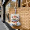Plush Lion Dance Keychain Chinese Style Cartoon Animal Pendant Traditional Lion Dance Bag Charm New Year Gifts for Women Girls