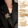 26 English Letters Pearl Brooches Lapel Pins Female Corsage Luxury Jewelry Gifts For Women Accessories