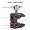 Andoer Super Clamp для монитора, светодиодные фонари, вспышка, микрофон, алюминиевый сплав C, зажим для камеры с