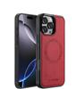 Кожаный Магнитный Чехол для Телефона для iPhone 17 Air 16 15 14 13 12 Pro 11 XS Max XR 8 7 Plus SE 17E 16E Чехол для Беспроводной Зарядки Etui