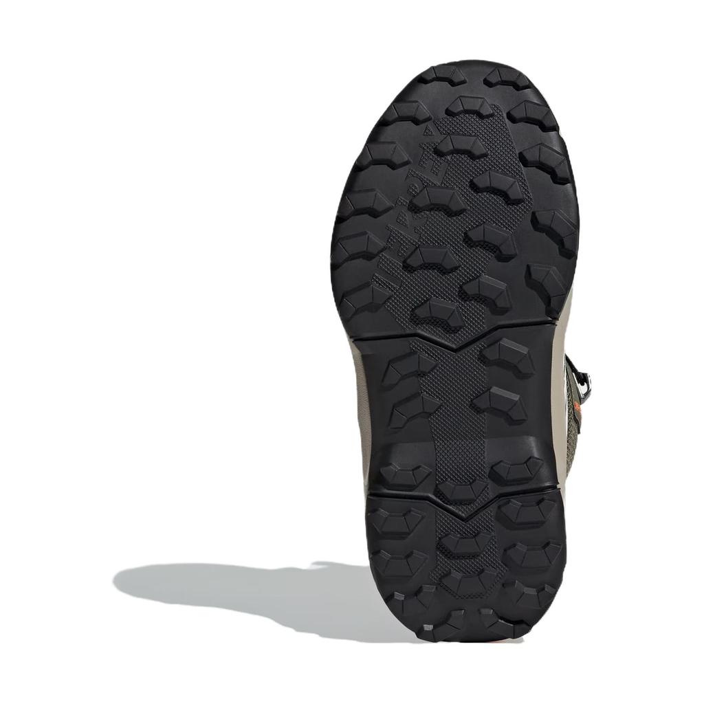 Adidas Terrex AX4R Mid Hiking Comfortable Versatile Non-Slip Durable Mid-Top Outdoor Shoes Kids Hiking Shoes Green White Orange JI0921