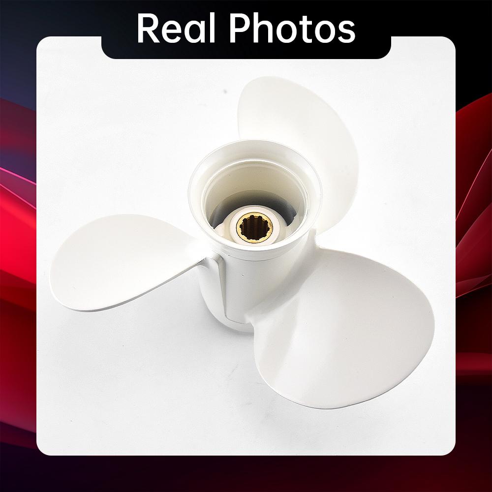 Подвесной гребной винт для Yamaha 20hp 25hp 30hp 9 7/8*11 1/4 лодочный мотор, винт из алюминиевого сплава, 3 лезвия, 10 шлицев, деталь морского двигателя