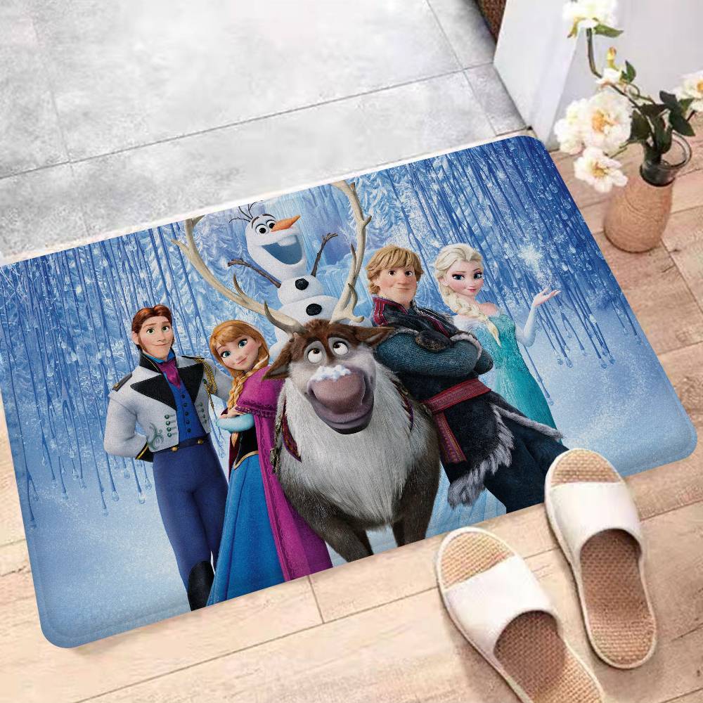 Фильм Мультфильм F-Frozen Коврики для комнаты Моющиеся Нескользящие Коврик для зоны гостиной Диваны Кресла Кухня Альфомбра