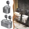 Bathroom Suction Cup Storage Rack Wall Mounted No Punching Storage Box Cosmetics Kitchen Organizers Multifunctional Storage